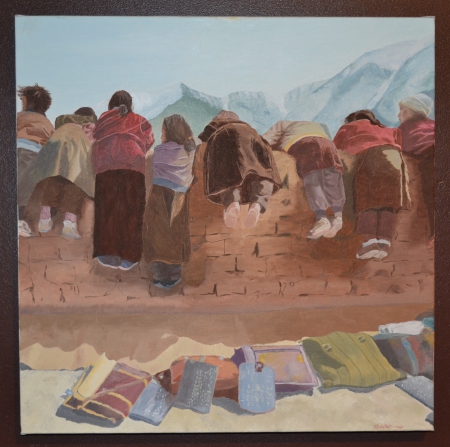 Enfants tibétains allant à l'école